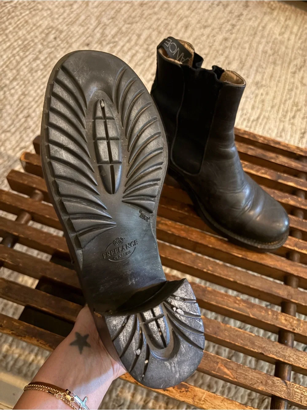 Free Lance Vintage Women’s Black Leather Chelsea Boots Size 39